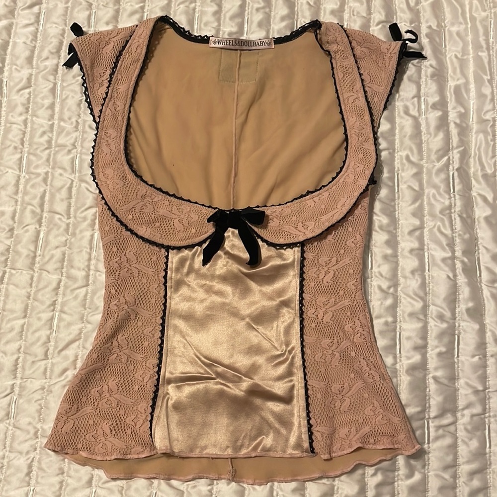 Vintage wheels and dollbaby top xs size 2